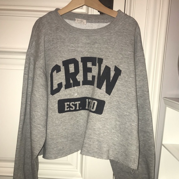 cropped graphic brandy sweater - Picture 2 of 3